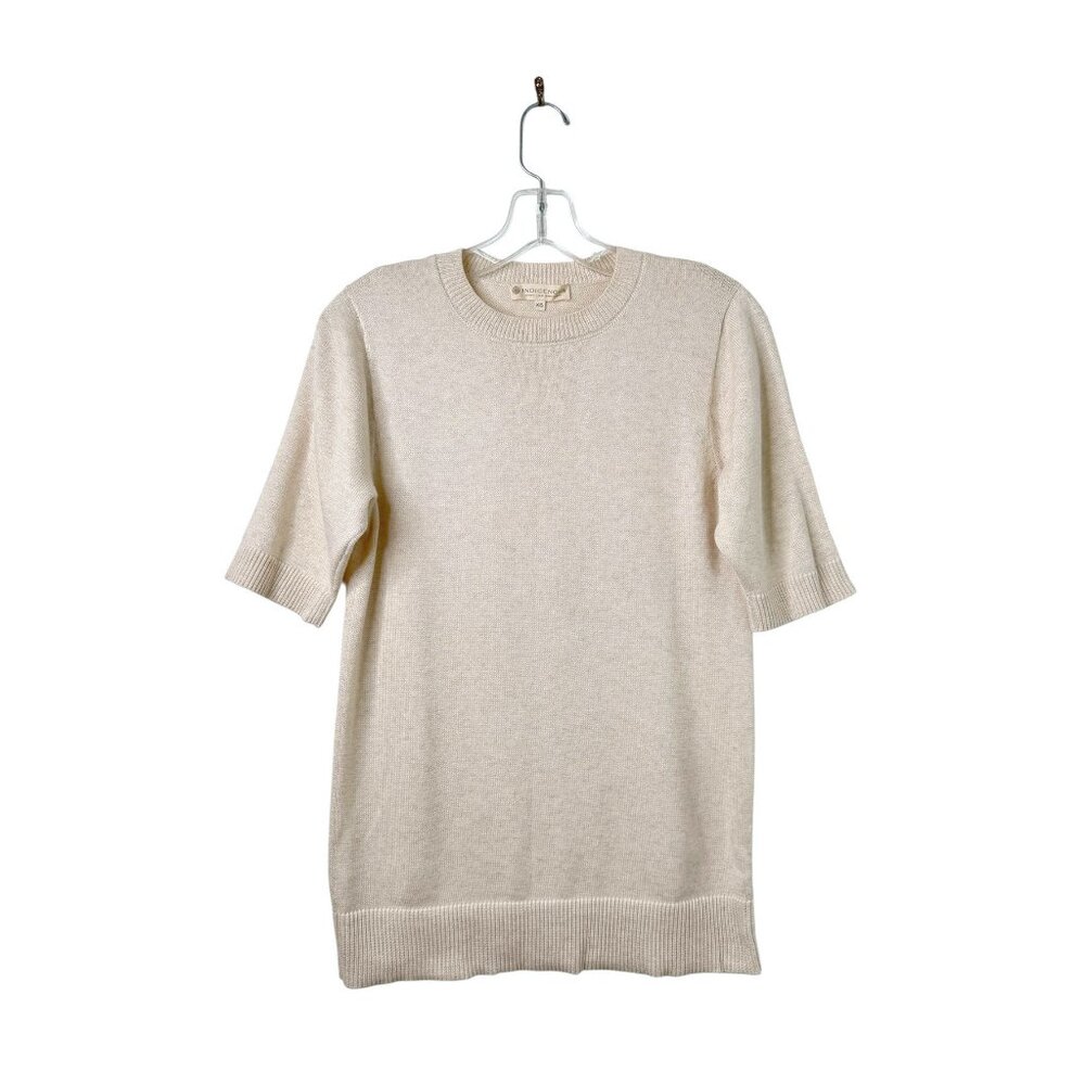 Indigenous Organic Fair Trade Fashion Short Sleeve Crew Neck Sweater